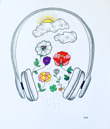 Наушники для срисовки