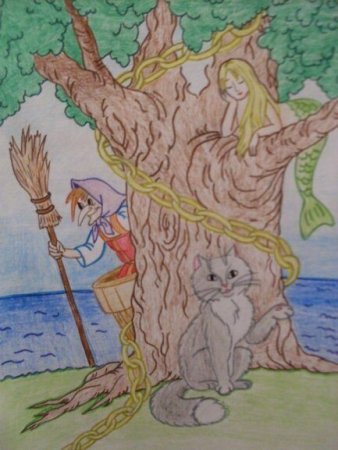 Пушкин сказки рисунки