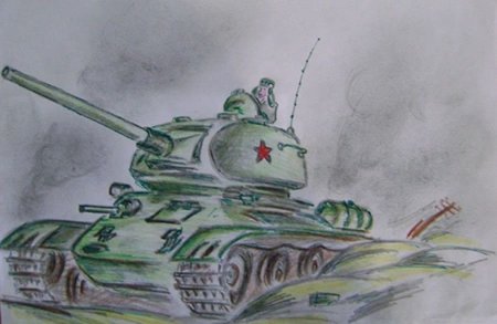 Война рисунок карандашом