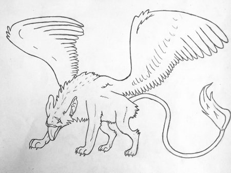 Несуществующие животные карандашом