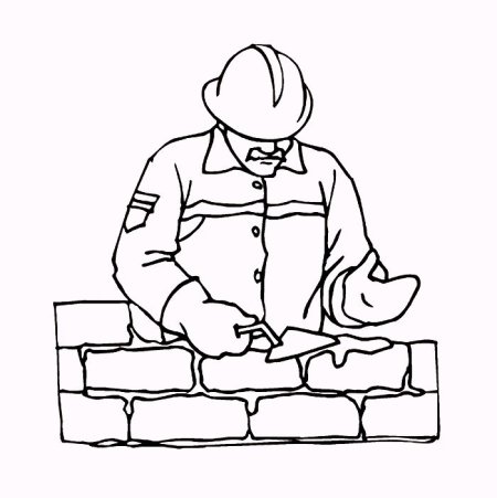 Раскраска рабочие профессии