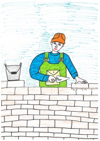 Строитель рисунок