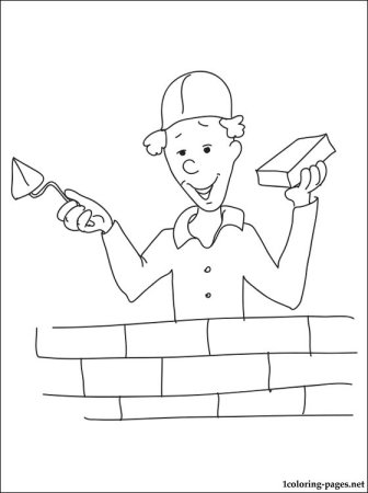 Художник раскраска для детей