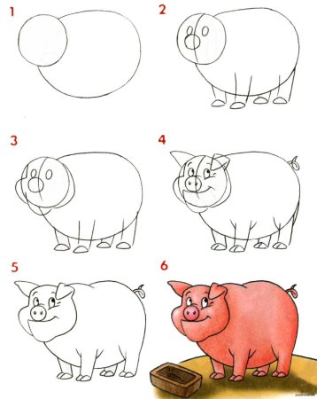 Пошаговые рисунки