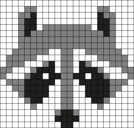 Морды животных по клеткам