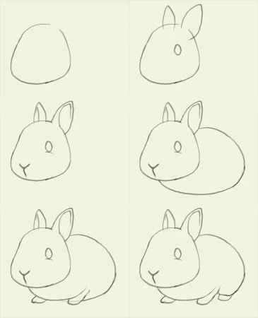 Белка сбоку рисунок
