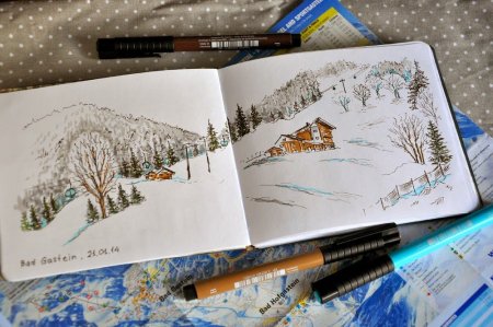 Конкурс рисунков зима