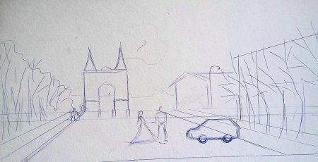 Городской пейзаж 6 класс