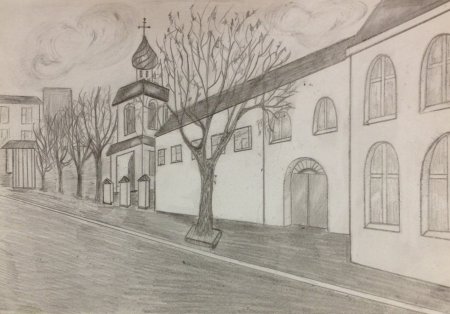 Рисование городского пейзажа