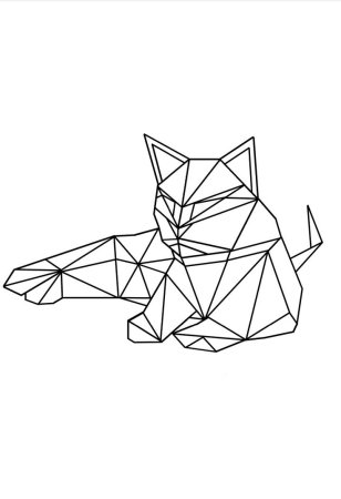 Геометрические животные морды