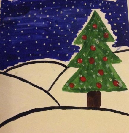 Рисунки на новый год дед Мороз