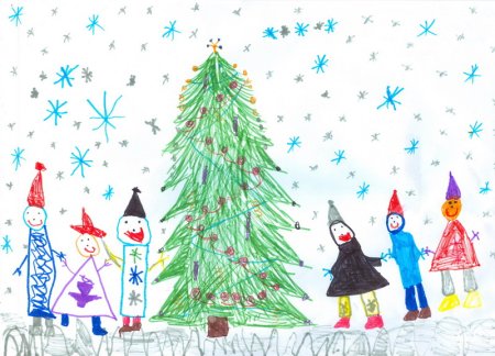 Рисунки на новый год