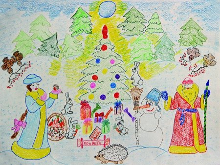 Рисунки на новый год