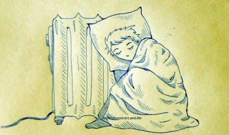 Рисунок на тему мне холодно