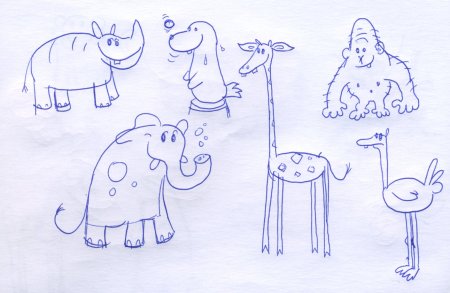 Рисование зоопарк