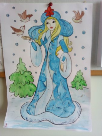 Красавица зима рисунки