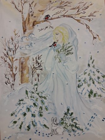 Рисование Зимушка зима