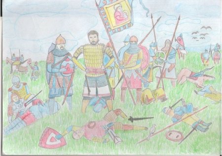 Рисунок Куликовская битва 4 класс