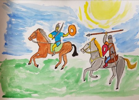 Куликовская битва рисунок легкий