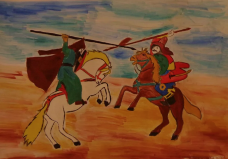 Эпизод Куликовской битвы 4 класс