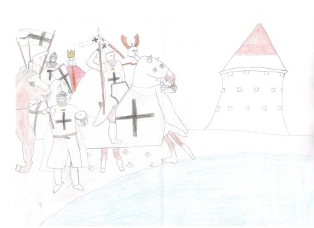 Раскраска Александр Невский для детей Ледовое побоище