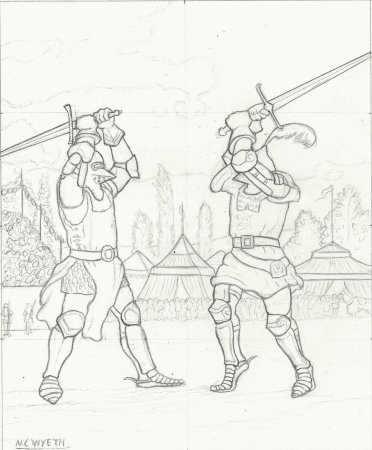 Рисование средневековых сражений