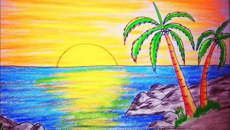 Рисунки на тему лето для срисовки