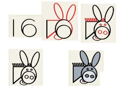Рисование из цифр для детей
