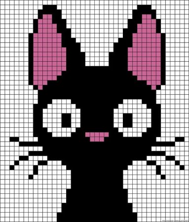 Рисунки по клеточкам животные