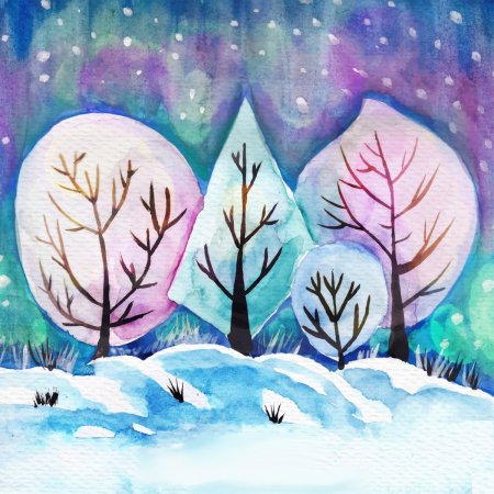 Новогодние картины акрилом