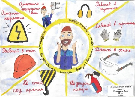 Рисунки по охране труда