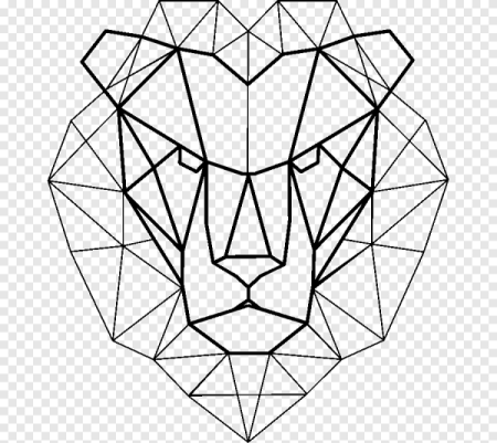 Геометрические животные собака