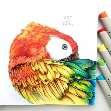 Милые зверюшки в скетчбук