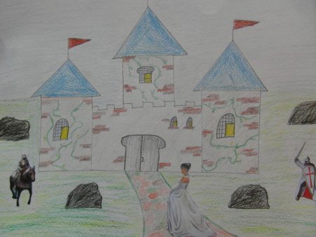 Древний город рисунок