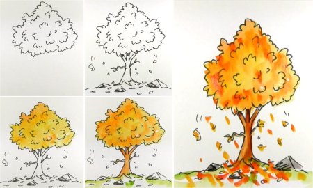 Рисунок на тему осень