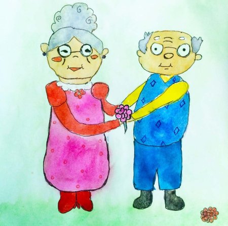 Рисунок ко Дню пожилого человека