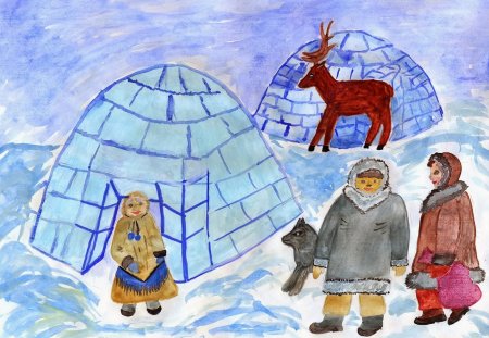Цаган сар рисунки детей
