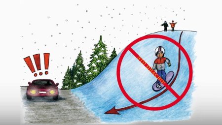 Рисование по правилам дорожного движения зимой