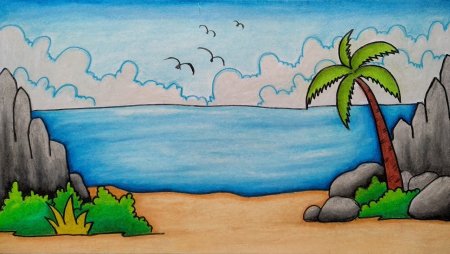 Рисунок моря 5 класс