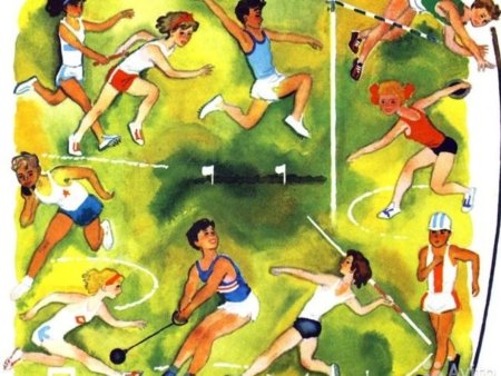 Тренер по легкой атлетике рисунок