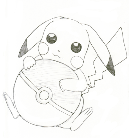 Пикачу для срисовки