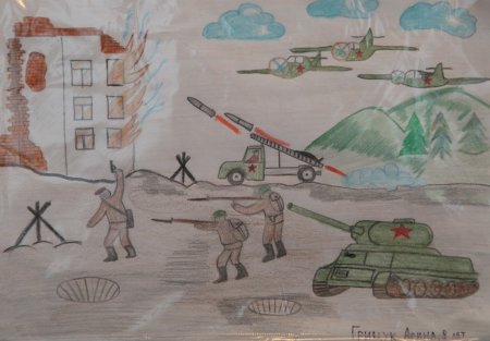 Рисунки ко Дню Победы детские