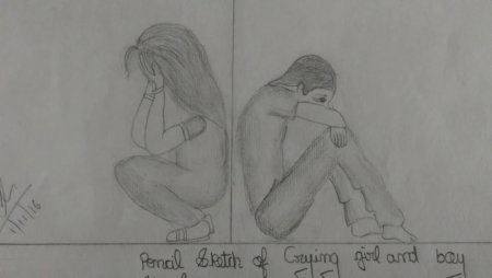Рисунки карандашом грустные про любовь