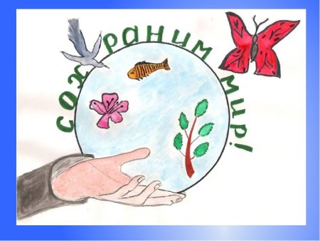 Плакат на тему береги природу