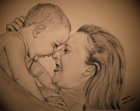Рисунок ко Дню матери