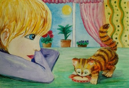 Человек и животное Наброски