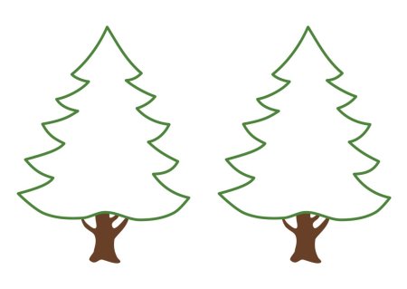 Рисунок ёлки для срисовки