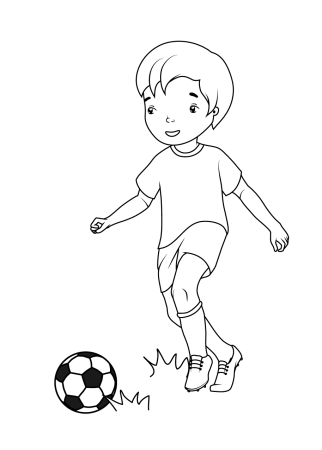 Футболист рисунок карандашом для детей