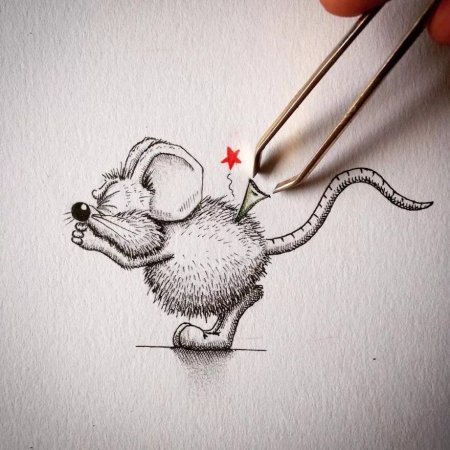 Рисунки мультяшных животных для срисовки