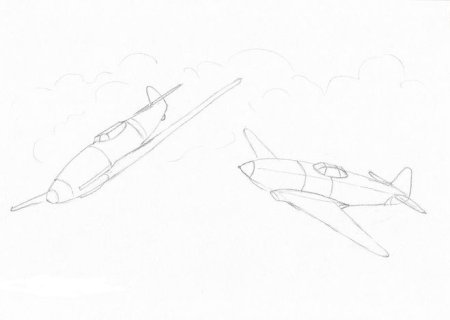 Рисунок на военную тему легкий